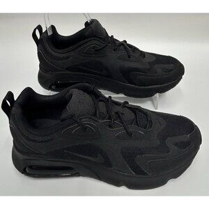 Nike Air Max 200 Triple Black Women's Sz 8.5 Running Shoes AT6175 003 WORN ONCE